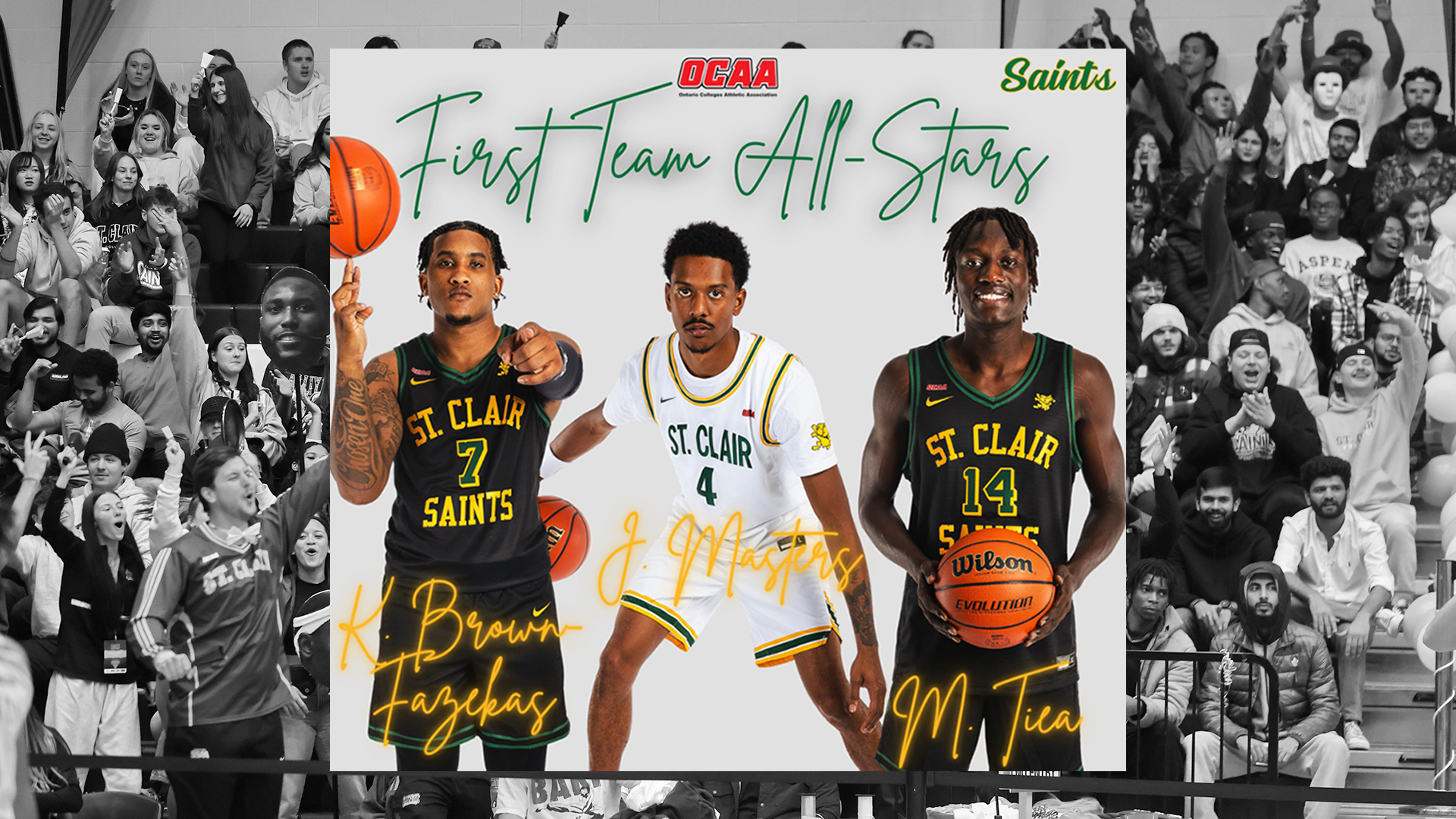 Men&rsquo;s Basketball Boast Three Players with Top OCAA Honours