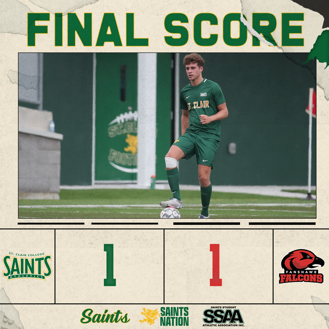 Men's Soccer Tie Fanshawe on the Road